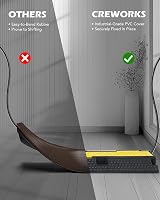 CREWORKS 3 Pack 2 Channel Rubber Cable Protector Ramp 5t/11000lbs Heavy Duty view 5