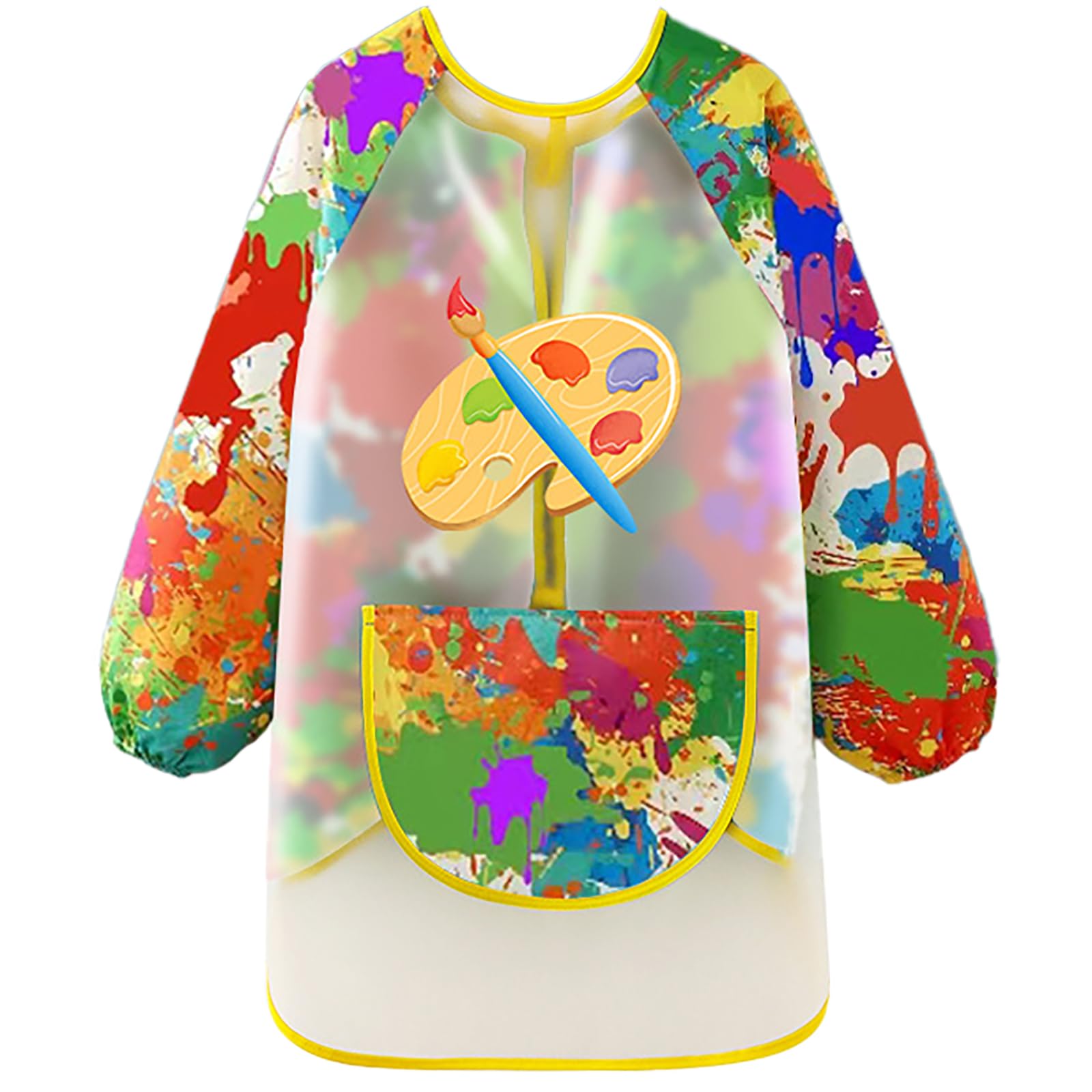 LXOrdora Kids Art Apron Waterproof Smock Long Sleeved Graffiti L