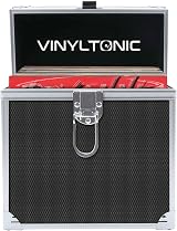 Vinyl Tonic 7 inch Vinyl Storage Case with Universal Cleaning Cloth (Black) view 2