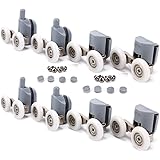 Replacement rollers for sliding glass door