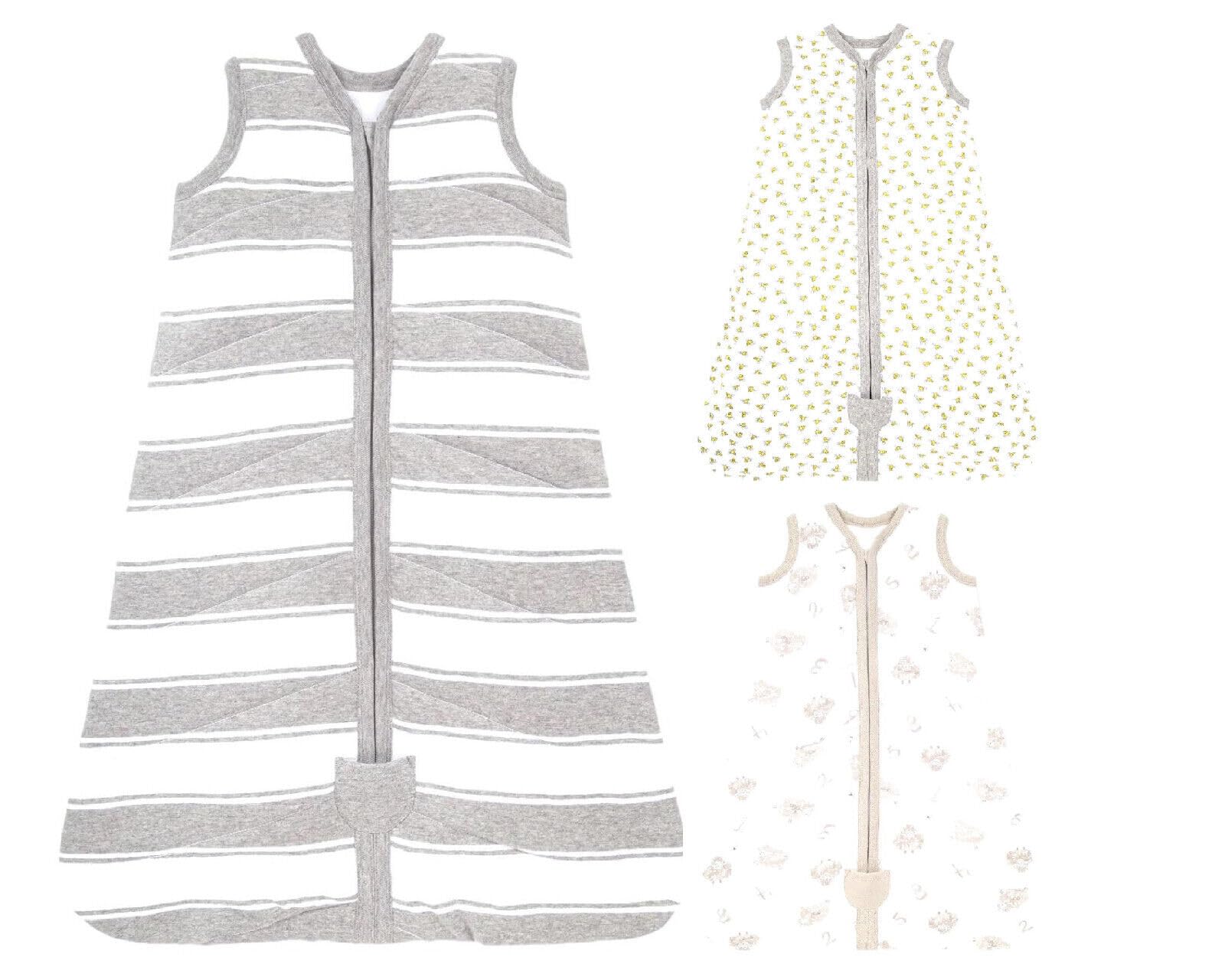 Label Cutters Baby Sleeping Bags 2 Pack Organic Cotton 0.5 Tog Sizes 0/6 6/12 12/18 18/24 Months Neutral & Girls MultiPack (2PK Neutral Unisex 12-18M)