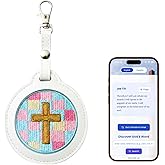 Ctctoo NFC Bible Verse Keychain | Embroidered Patch | Inspirational Christian Gift for Men & Women | Religious Tag for Keys