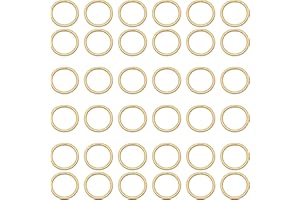 Jepeux 400Pcs 10mm Gold Open Jump Ring, Used for Key Chain, Jewelry Making, Necklace Maintenance and Earring Decoration DIY Process Open Jump Ring (400Pcs)