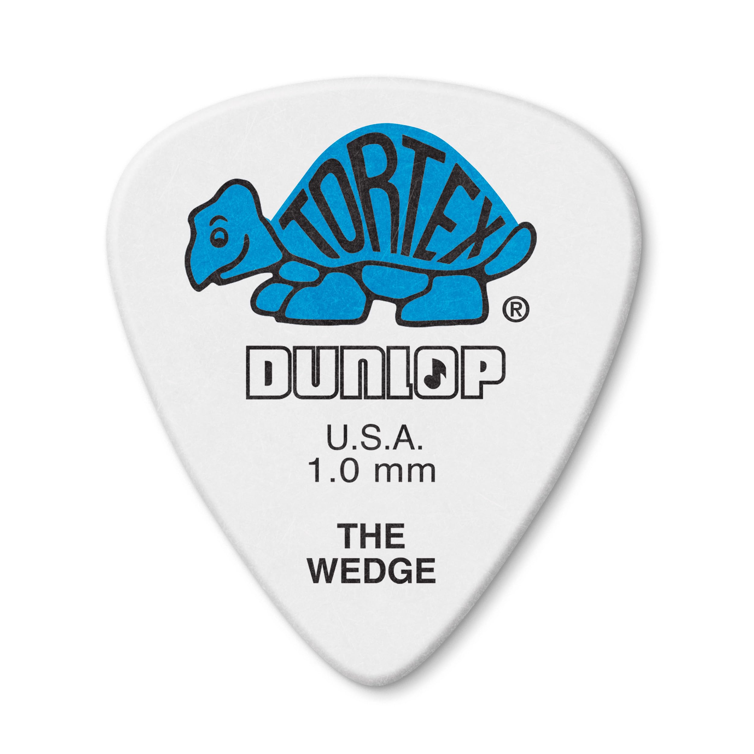 Jim Dunlop 424P1.0 Tortex Wedge Guitar Pick (Pack of 12)