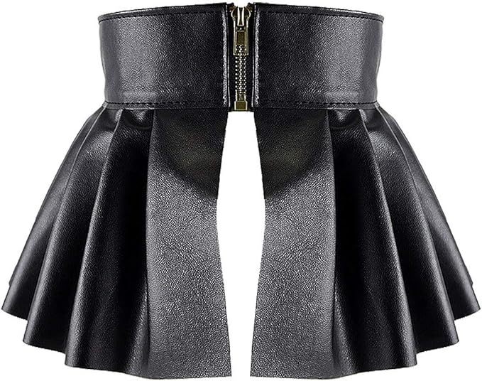 TiaoBug Damen Wetlook Bodysuit - Lackleder Kurzarm Mit Reißverschluss