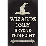 Keep Calm Collection Wizards Only Beyond This Point, Poster Print
