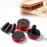 BGASNW Bench Pucks for 3/4" Dog Holes, 4-Pack Aluminum with Removable Pegs | Double-Sided Anti-Slip Pads, Premium Aluminium, Secure Elevation, for Most Medium Sized Panels, for MFT Table, 4-Pack Set