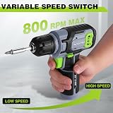 WORKPRO 8V Cordless Drill Set with 53-Piece Accessories 3/8" Chuck LED view 5