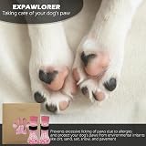 Dog Socks 3 Pairs Anti-Slip Paw Protectors Pink XS view 4