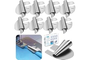 HAPDREAM Sewing Rolled Hemmer Foot Universal, [3-6mm 4 Sizes] Rolled Hem Presser Foot, Rolled Hem Attachment for Sewing Machine, Home Industrial Curved Scroll Hemmer Foot Suitable for Juki Sewing Machine etc