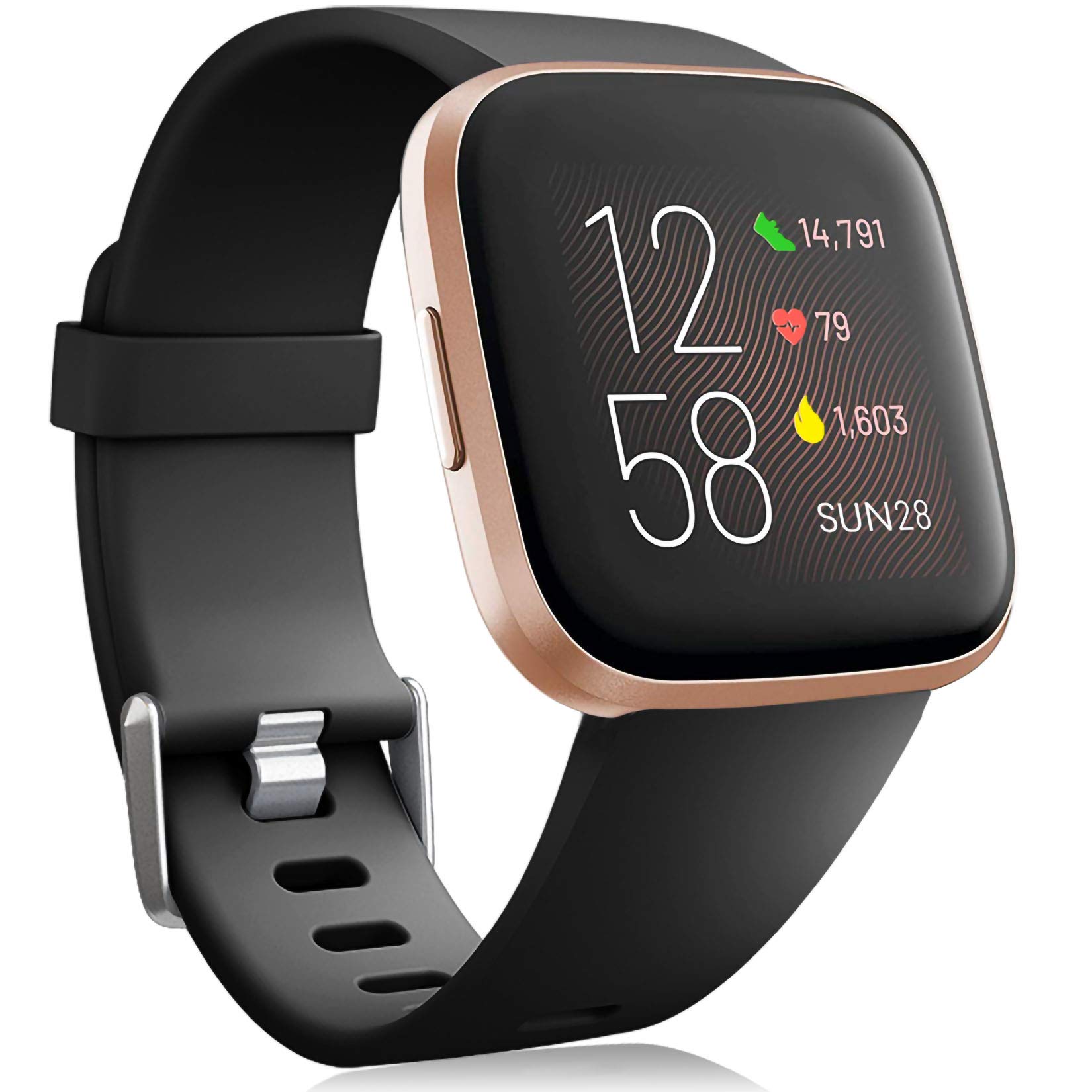 Oielai Wristband for Fitbit Versa 2, Silicone Sport Classic Replacement Band for Women or Men — image 1