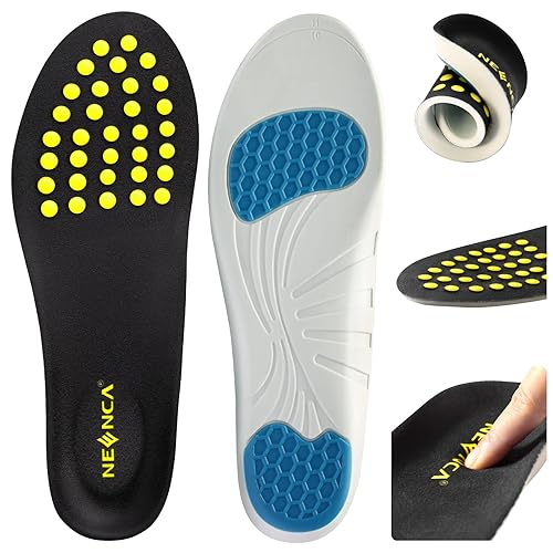 NEENCA Professional Shoe Insoles, Comfort Memory Foam Shoe Inserts
