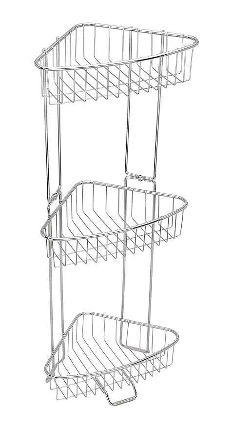 Toilettree Products Shower Floor Caddy Stainless Steel
