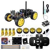 LAFVIN Camera Robot Car Kit for ESP32, WiFi Real-Time Video Streaming 4WD Smart Robot Car, L298N Motor Driver DIY STEM Programming Robot Kit with Complete Tutorial