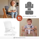 hauck Beta+ Dark Grey Wooden High Chair 6m-90kg with Wheels & Tray view 11