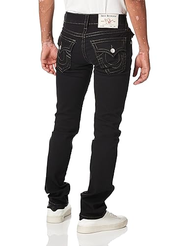 True Religion Men's Ricky Big T Straight Leg Jean with Back Flap