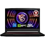 MSI Thin GF63 15.6" 144Hz Gaming Laptop: 12th Gen Intel Core i7, NVIDIA GeForce RTX 4050, 16GB DDR4, 512GB NVMe SSD, Type-C,