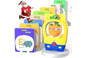 Qiaojoy Toddler Talking Flash Cards with 400 Sight Words Toddler Toys for 2 3 4 5 Year Old Boys and Girls Learning Montessori Toys,Speech Therapy,Autism Sensory Toys Learning Educational Toys
