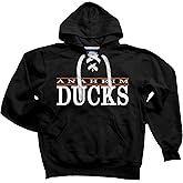 Blue 84 NHL unisex-adult Nhl Officially Licensed Lace Up Hockey Hooded Sweatshirt Logo