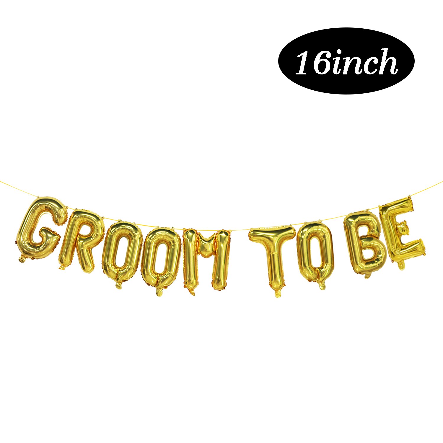 Mosoan Gold Groom To Be Balloons Bachelor Party Balloon
