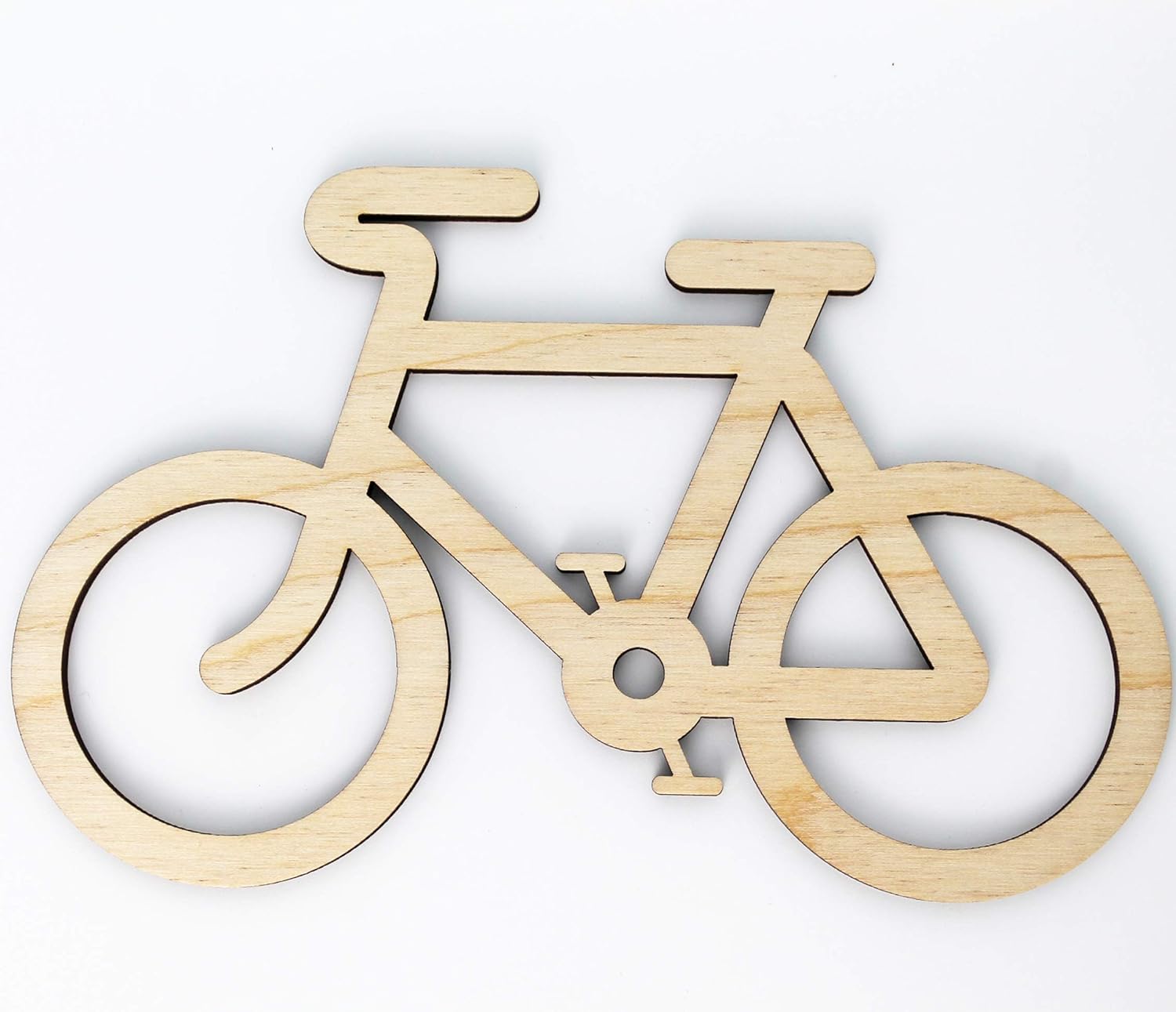 Bicycle Bike Unfinished Wood Laser Cut Out Cutout Shape Crafts Sign DIY Ready to