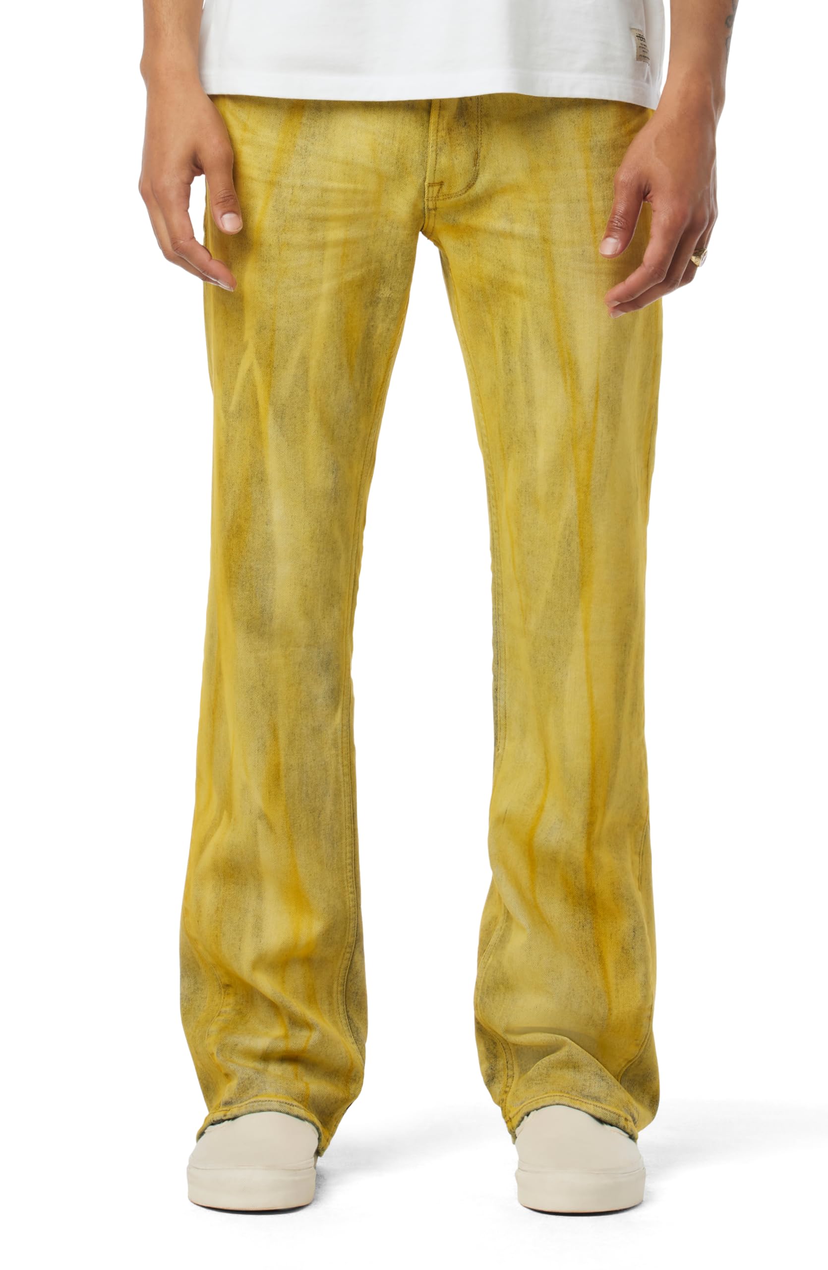 HUDSON Men’s Walker Kick Flare, Sun Streak