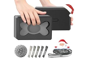 HAPBEAR Yoga Blocks 2 Pack - 9x6x3in High-Density EVA Foam with Non-Slip Textured Surface, Supportive for Deep Stretching & Lightweight - Ideal for Yoga, Pilates, Stretching Exercises