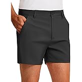 PULI Golf Shorts Men 5 Inch Inseam Relaxed Fit Stretch Dress Lightweight Casual Travel Quick Dry Summer Shorts