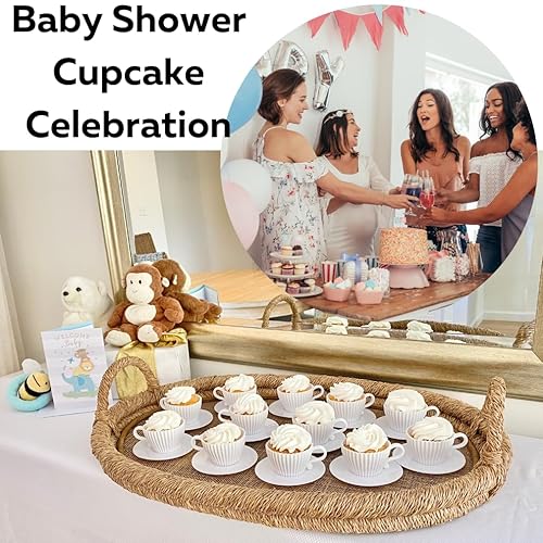 Evelots Baking Cupcake Molds Silicone Teacup Set 24 Pc Set