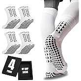 Gain The Edge Soccer Grip Socks - Set - White