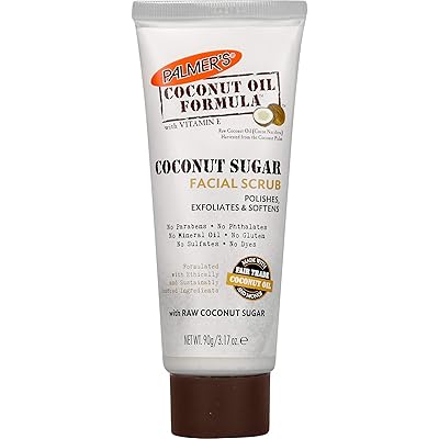 Palmer's Coconut Oil Formula Coconut Sugar Facial Scrub Exfoliator, 3.17 Ounces
