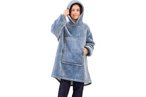 FZOSM Game Controller Wearable Blanket Hoodie for Boys Gamer Oversized Hoodie for Kids