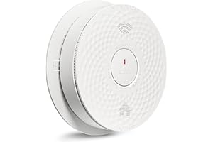 Siterlink Smoke and Carbon Monoxide Detector Combo with Voice Alert, Dual Sensor Fire and CO Alarm with LED Light and Test Button, Auto Check, Battery Operated, UL 217 & UL 2034 Standards, 1 Pack