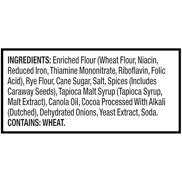 SNACK FACTORY PRETZEL CRISPS RYE PRETZEL CRACKERS, 7.2 OZ BAG