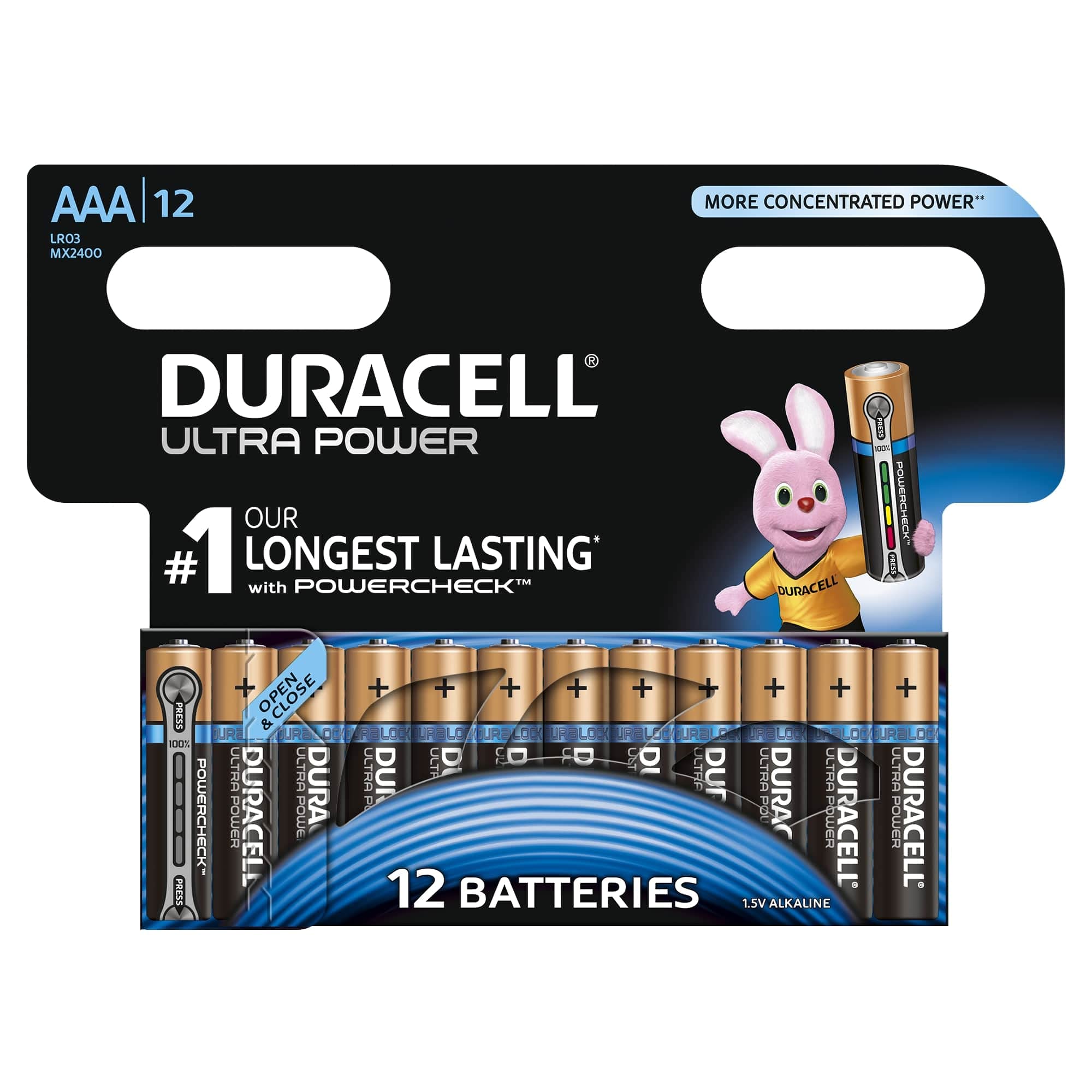 Duracell Ultra AAA Alkaline Batteries [Pack of 12]