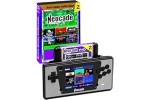 NEOCADE Retro Handheld Game Console for Sega Genesis, 12 MD Games in Cartridge and 18 Built-in PIKO Licensed Video Games Support HDMI Output 1800mAh Battery