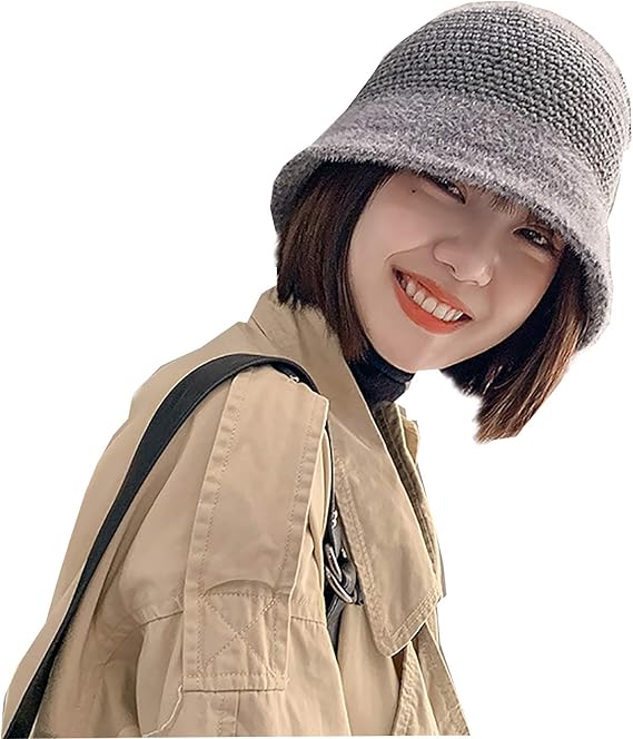 Amazon Timi 帽子 レディース ハット ニート バケット レディース オシャレ 折りたたみ 防寒 アウトドア 秋冬 ニット グレー レディース 通販