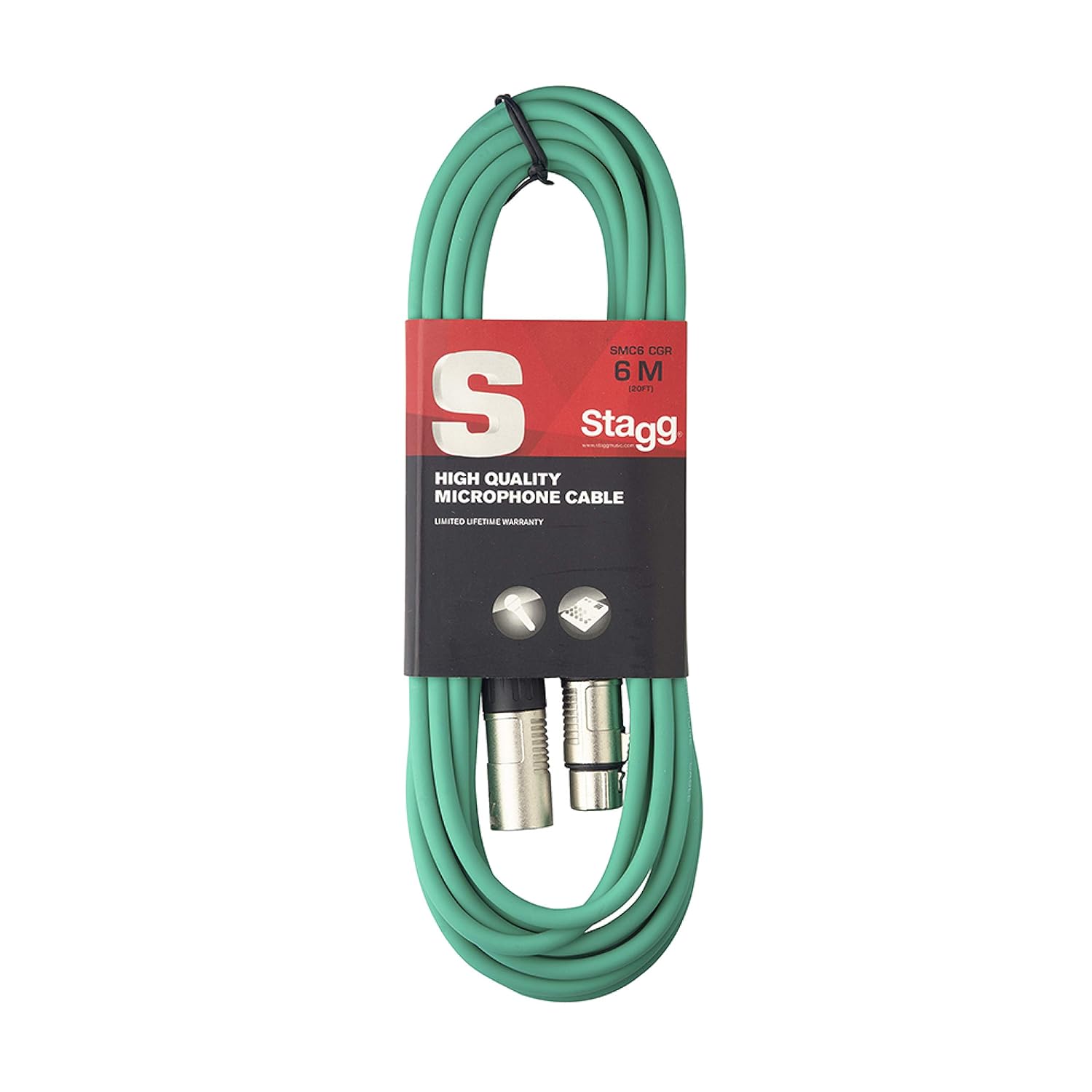 お1人様1点限り マイクケーブル To Smc6 グリーン Xlr Xlrマイクケーブル 6 Stagg B0151tc3py M Cgr 独特な