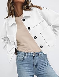 PRETTYGARDEN Women's Faux Suede Cropped Jacket
