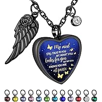 No Longer By My Side、Forever In My Heart CarvedロケットCremation Urnネックレスfor Mom &amp; Dad n5ksbvb No Longer By My Side, Forever In My Heart Cremation Necklace