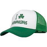 UTOWO Shamrock Mesh Cap St. Patrick's Day Hat for Unisex Irish Green Baseball Cap Green Trucker Hat