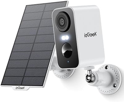 ieGeek 2K Solar Wireless Security Camera Outdoor Color Night Vision Battery CCTV