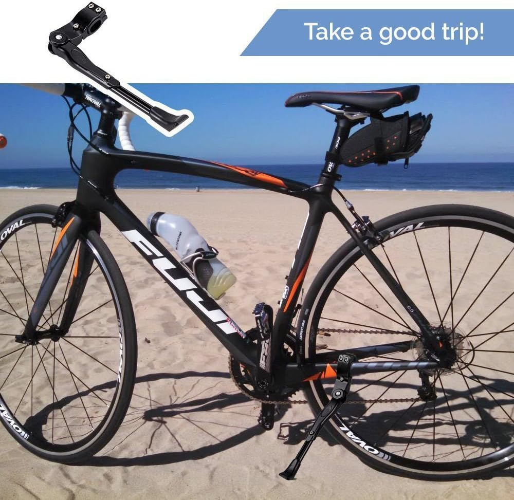 Bicycle Kickstand, Adjustable Aluminum Alloy Bike Kickstand for22“24”26“28“Mountain Bike/Road Bicycle/BMX/MTB/City Commuter Bike/Kids Bike/Sports Bike/Adult Bike : Sports & Outdoors