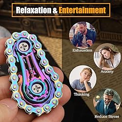 Bike Chain Gear Fidget Spinner for Stress