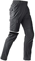 Mens Hiking Convertible Pants Waterproof