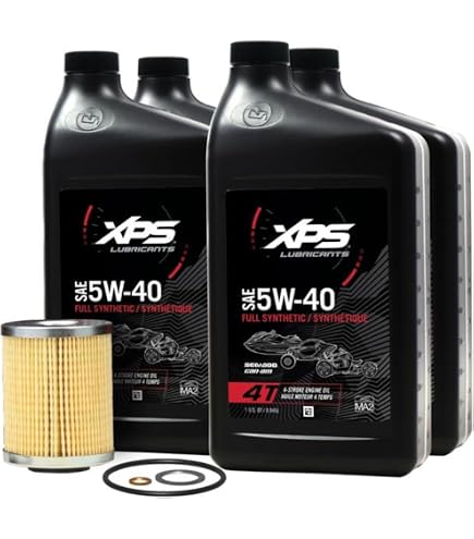 Amazon.com: Can-Am OEM 4T 5W-40 Synthetic Blend Oil Change Kit