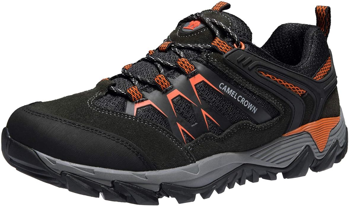 CAMEL CROWN Wanderschuhe Herren Trekkingschuhe Wanderhalbschuhe Dämpfung AntiSlip Für Outdoor