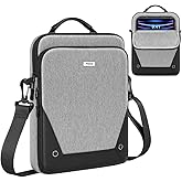MoKo 9-11 Inch Tablet Sleeve Bag 360° Protetive Carrying Case Compatible with iPad 10th 10.9, iPad Air 5/4th 10.9, iPad 9/8th 10.2, iPad Pro 11, Tab S8/S9 11, with Handle and Shoulder Strap, Gray