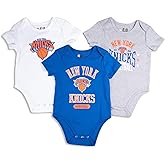 Ultra Game Youth NBA Official Baby Super Soft Cotton 3 Pack Creeper Bodysuit
