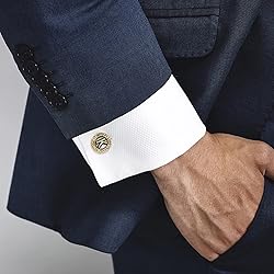 HAWSON A-Z Initial Cufflinks for Men and Women with